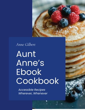 Free Creative Ebook Cookbook Template to Edit Online