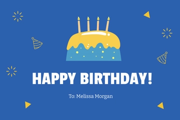 Free Birthday Wishes Card For Kid Boy Template to Edit Online