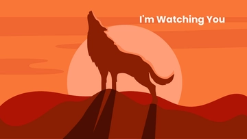 Free Shadow Wolf Wallpaper Template to Edit Online