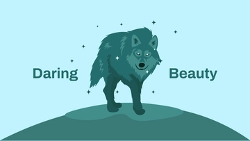 Free Beautiful Wolf Wallpaper Template to Edit Online