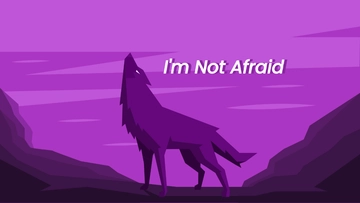 Free Purple Wolf Wallpaper Template to Edit Online