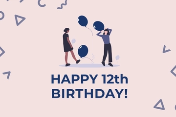 Free Modern Birthday Card For Kid Template to Edit Online