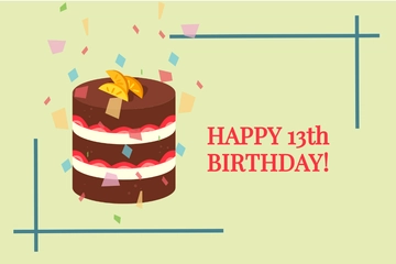 Free Simple Birthday Card For Kid Template to Edit Online