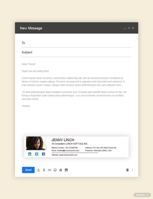HR Consultant Email Signature Template