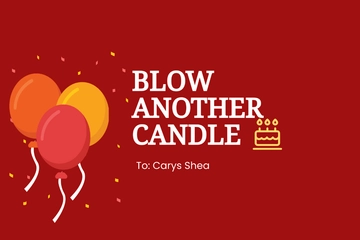 Free Birthday Wishes Card For Girl Template to Edit Online