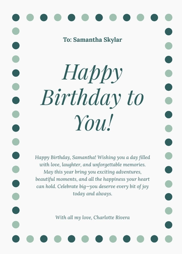 Free Birthday Card For Small Girl Template to Edit Online