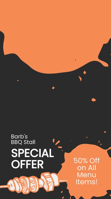 Free Bbq Special Offer Snapchat Geofilter Template to Edit Online