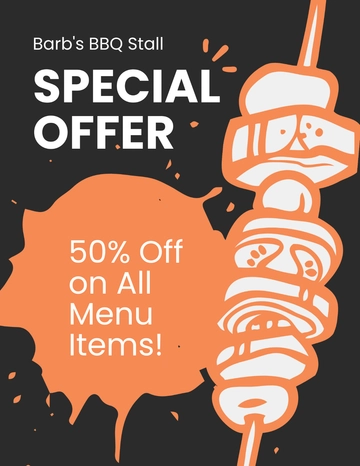 Free Bbq Special Offer Flyer Template to Edit Online