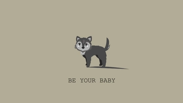Free Wolf Pup Wallpaper Template to Edit Online