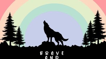 Free Rainbow Wolf Wallpaper Template to Edit Online Free Rainbow Wolf Wallpaper Template to Edit Online