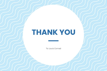 Free Boy Baptism Thank You Card Template to Edit Online