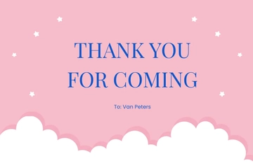Free Modern Baptism Thank You Card Template to Edit Online