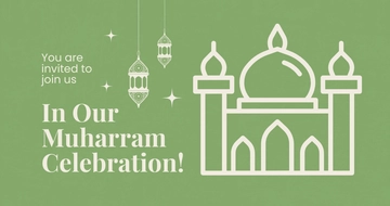 Free Muharram Celebration Facebook Post Template to Edit Online