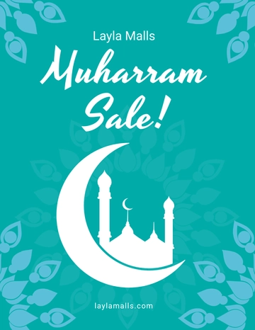 Free Muharram Sale Flyer Template to Edit Online