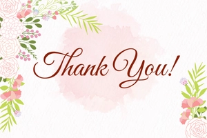 Free Bridal Shower Photo Thank You Card Template to Edit Online