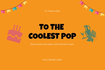 Free Create Birthday Card For Grandpa Template to Edit Online
