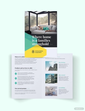 Land Sales Agent/Agency Bi-Fold Brochure Template