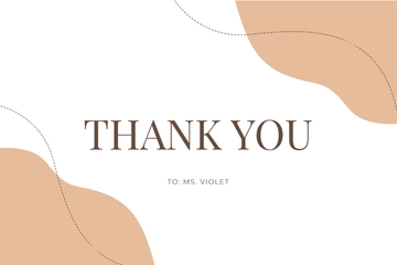 Free Teacher Thank You Card Template to Edit Online