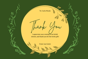 Free Thanks For Coming Bridal Shower Card Template to Edit Online Free Thanks For Coming Bridal Shower Card Template to Edit Online