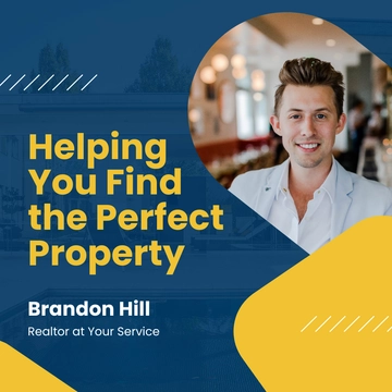 Free Modern Realtor Linkedin Post Template to Edit Online