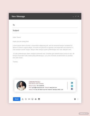 Sales Adviser Email Signature Template