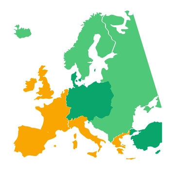 Free Europe Relief Map Clipart Template to Edit Online