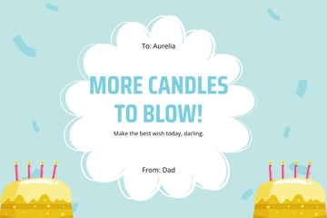 Free Birthday Card For Daughter Template to Edit Online