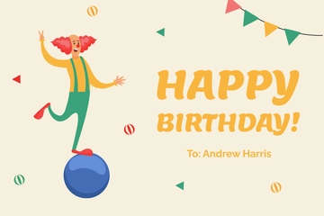 Free Funny Birthday Card For Brother Template to Edit Online