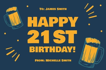 Free Special Birthday Card For Brother Template to Edit Online