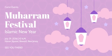 Free Muharram Festival Banner Template to Edit Online