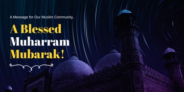Free Muharram Mubarak Banner Template to Edit Online