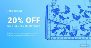 Fashion Sale Promotion LinkedIn Blog Post Template