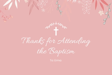 Free Thank You For Coming Baptism Card Template to Edit Online Free Thank You For Coming Baptism Card Template to Edit Online