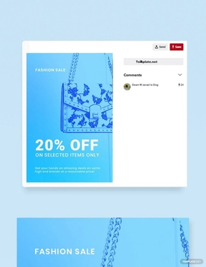 Fashion Sale Promotion Pinterest Pin Template