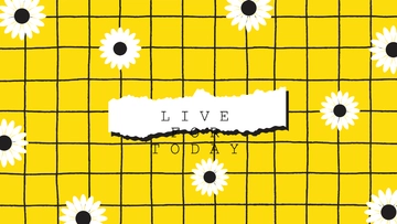 Free Cute Yellow Wallpaper Template to Edit Online
