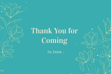 Free Baby Baptism Thank You Card Template to Edit Online
