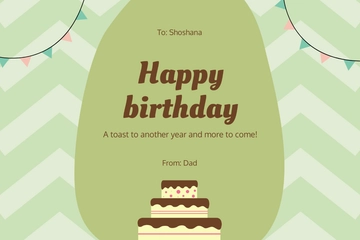 Free Special Birthday Card For Daughter Template to Edit Online