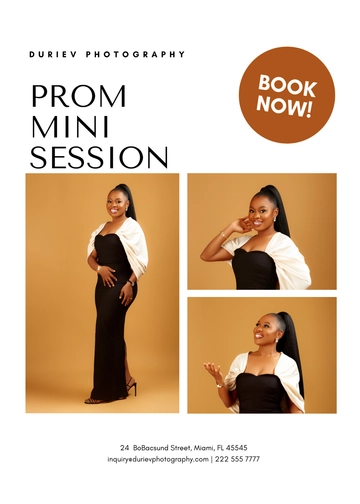 Free Prom Mini Session Template to Edit Online