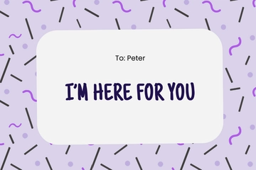 Free Just Because Card For Him Template to Edit Online