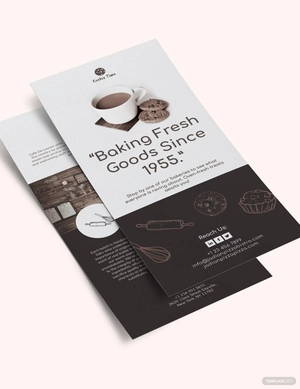 Cookie Shop DL Card Template