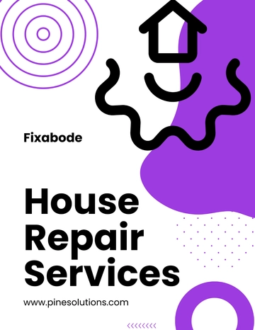 Free House Repair Service Flyer Template to Edit Online