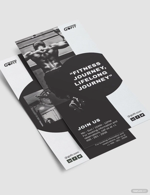 Fitness Gym DL Card Template
