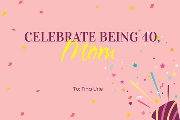 Free Pop Up Birthday Card For Mom Template to Edit Online