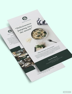 Restaurant DL Card Template