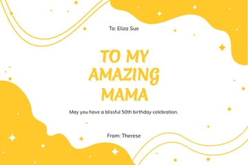 Free Special Birthday Card For Mom Template to Edit Online