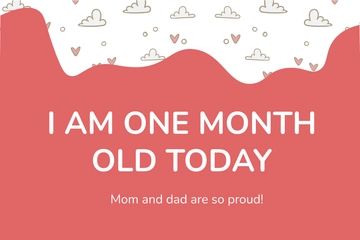 Free Baby First Milestone Card Template to Edit Online