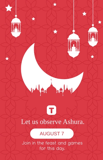 Free Muharram Ashura Poster Template to Edit Online