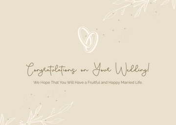 Free Simple Congratulations Card Template to Edit Online