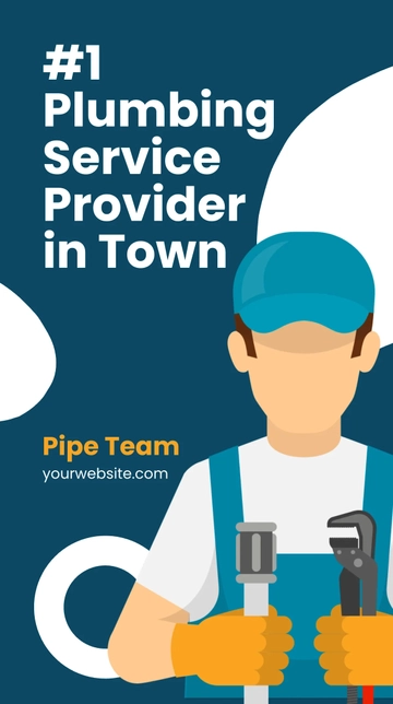 Free Plumbing Service Instagram Story Template to Edit Online