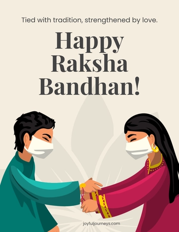 Free Raksha Bandhan Quote Flyer Template to Edit Online